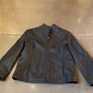 Vintage Black Leather Jacket